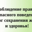 О необходимости соблюдения мер личной безопасности - Усть-Катавский городской округ